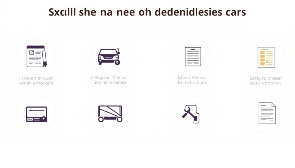 Как продать машину, если она была оформлена на умершего родственника. - иллюстрация