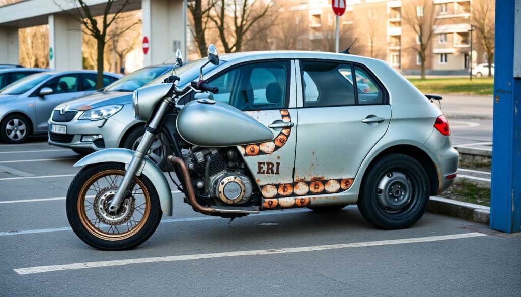 Что делать, если вы повредили чужой автомобиль на парковке и уехали. - иллюстрация